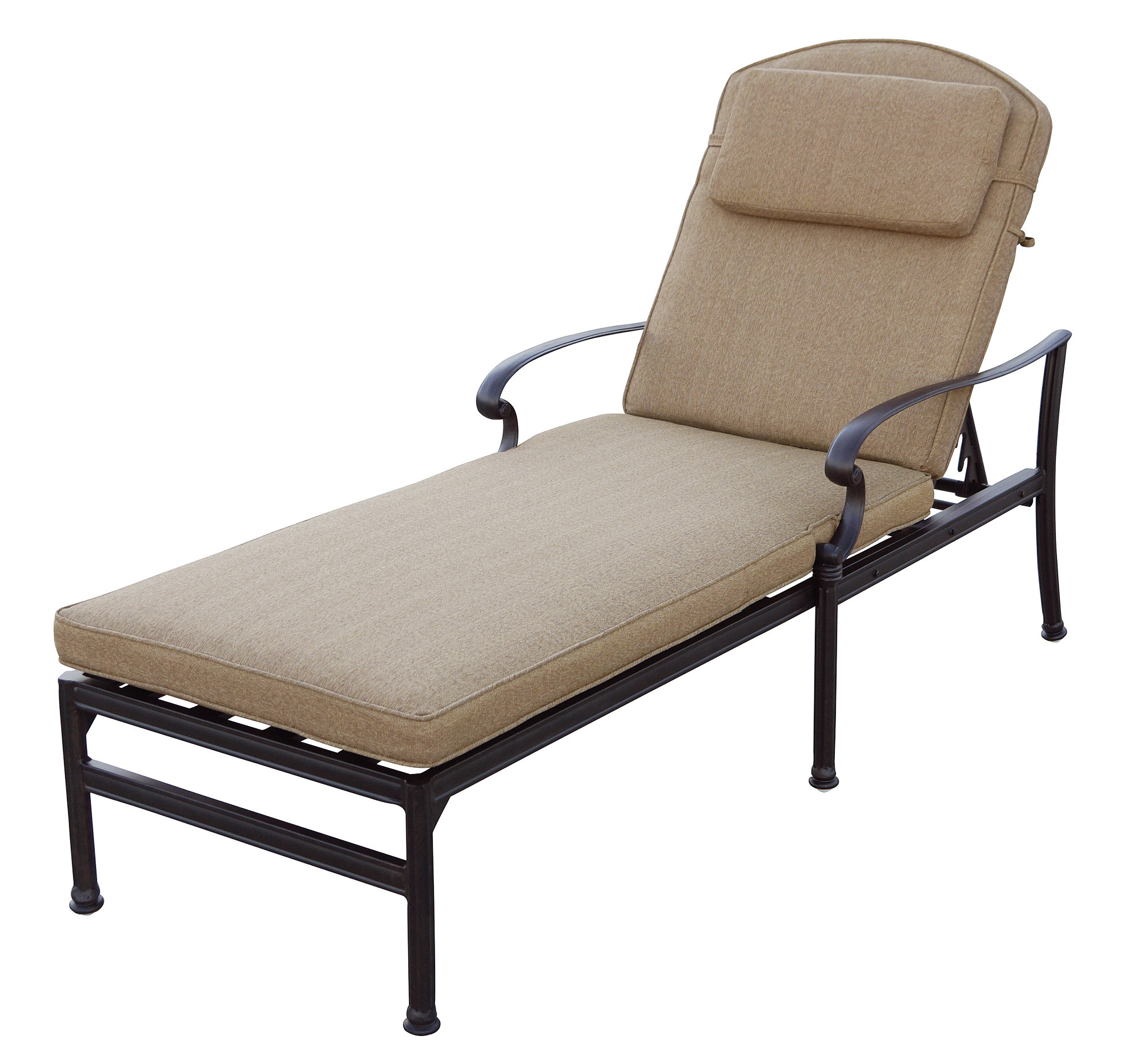 Fleur De Lis Living Batista Patio Chaise Lounge With Cushion Wayfair Fleur De Lis Living Batista Patio