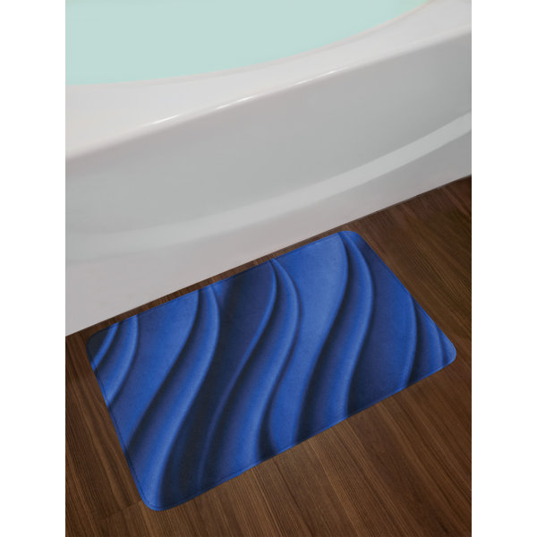 Colored Big Waves Fantasy Door Mat Bathroom Rug Bedroom Carpet Non Slip Bath Mat