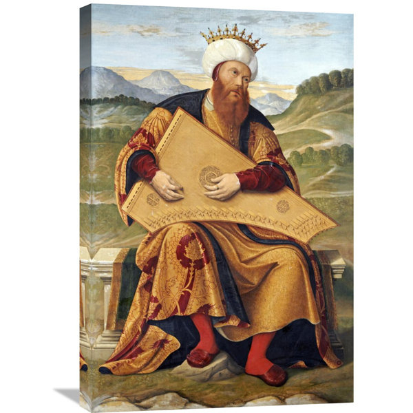Global Gallery King David Playing A Psaltery By Girolamo Da