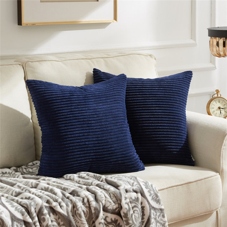 large navy pillows