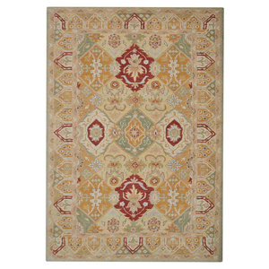 Adalaide Vintage Hand-Tufted Wool Gold Area Rug