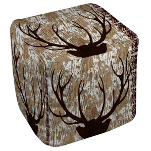 Rustic Deer HornOttoman by East Urban ..
