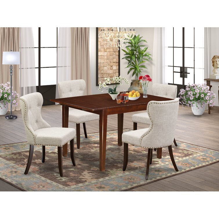 Three Posts™ Greear Solid Wood Dining Set | Wayfair