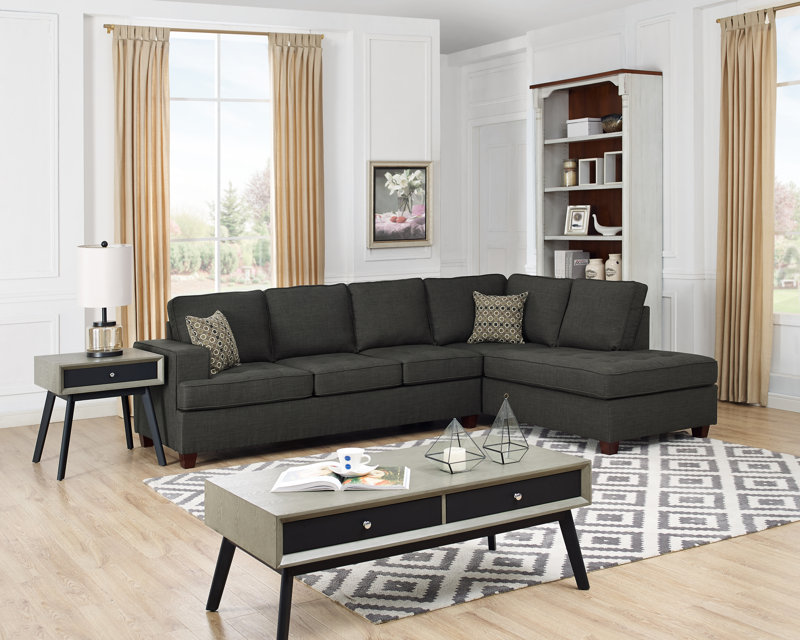 Red Barrel Studio Samaira 112 Right Hand Facing Sleeper Sectional Reviews Wayfair