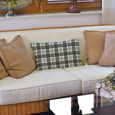 Luxury Philadelphia Pillow Cover East Urban Home Color: White/Midnight Green/Black, Cover Material: Leather/Suede