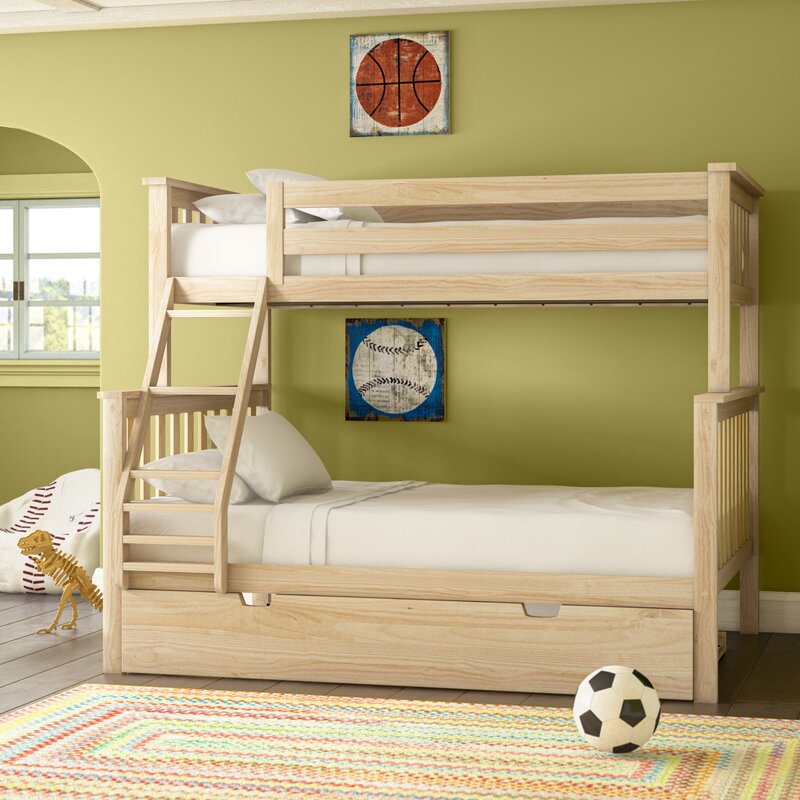Harriet Bee Juliann Solid Wood Standard Bunk Bed with Trundle by ...