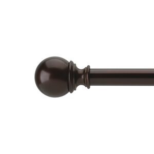 Verge Single Curtain Rod and Hardware Set