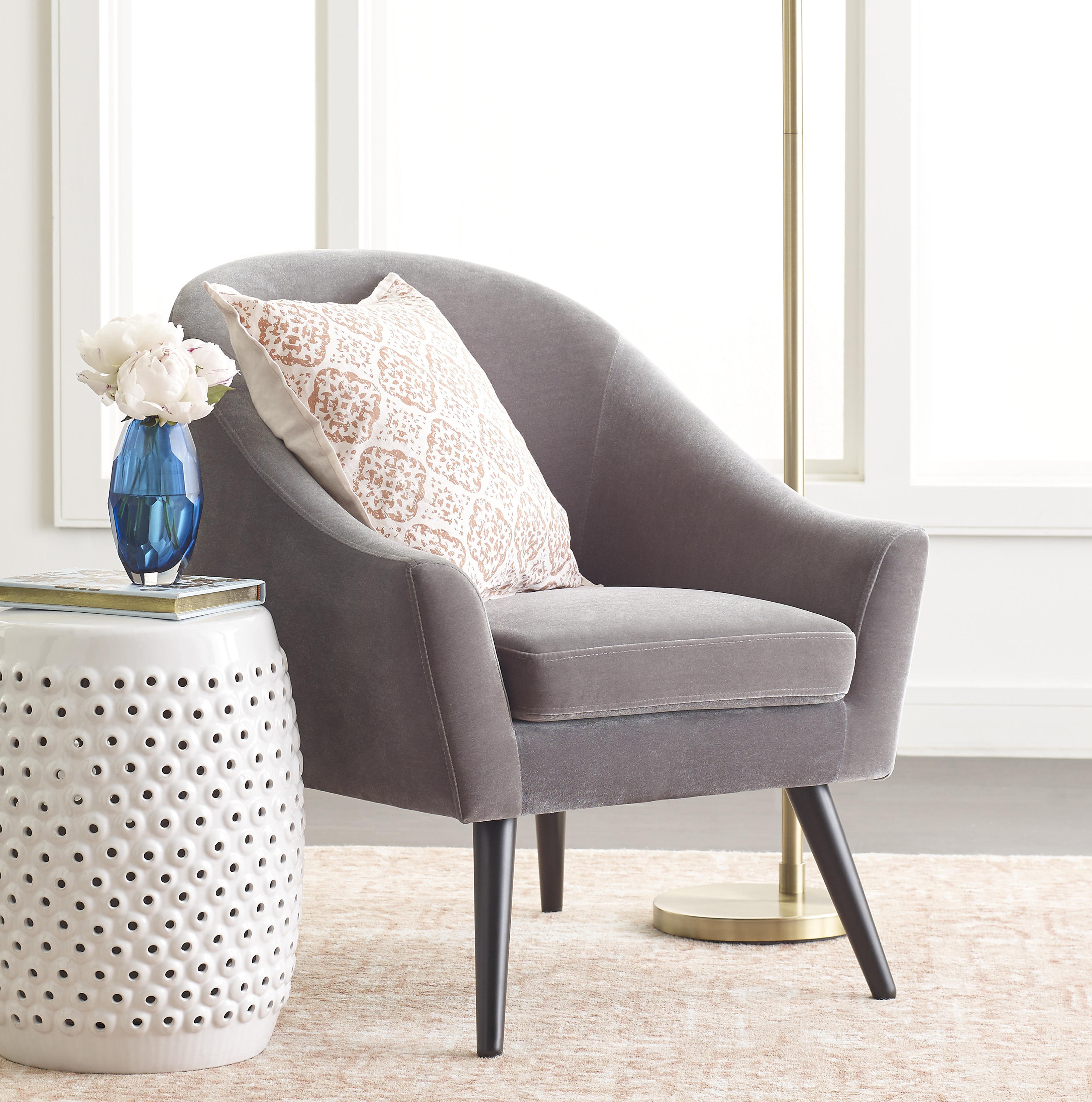 Elle Decor Laurel Accent Chair French Grey Wayfair Ca Elle Decor Laurel Accent Chair French
