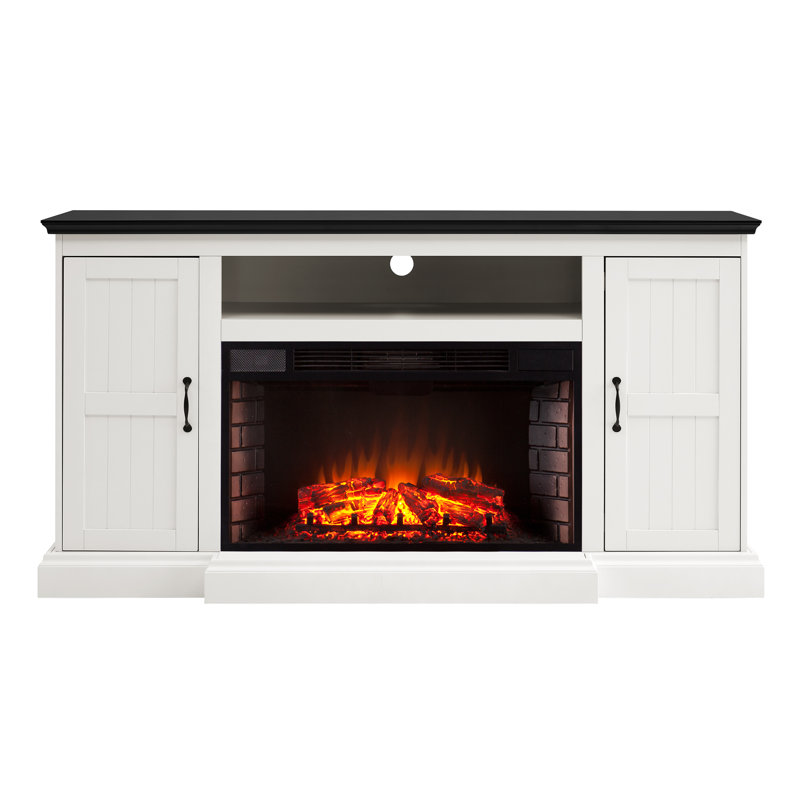 Gracie Oaks Belranton Media Console Electric Fireplace Wayfair