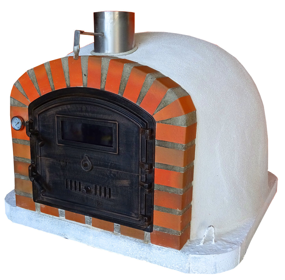 Authentic Pizza Ovens BuiltIn WoodFired Pizza Oven in White Wayfair