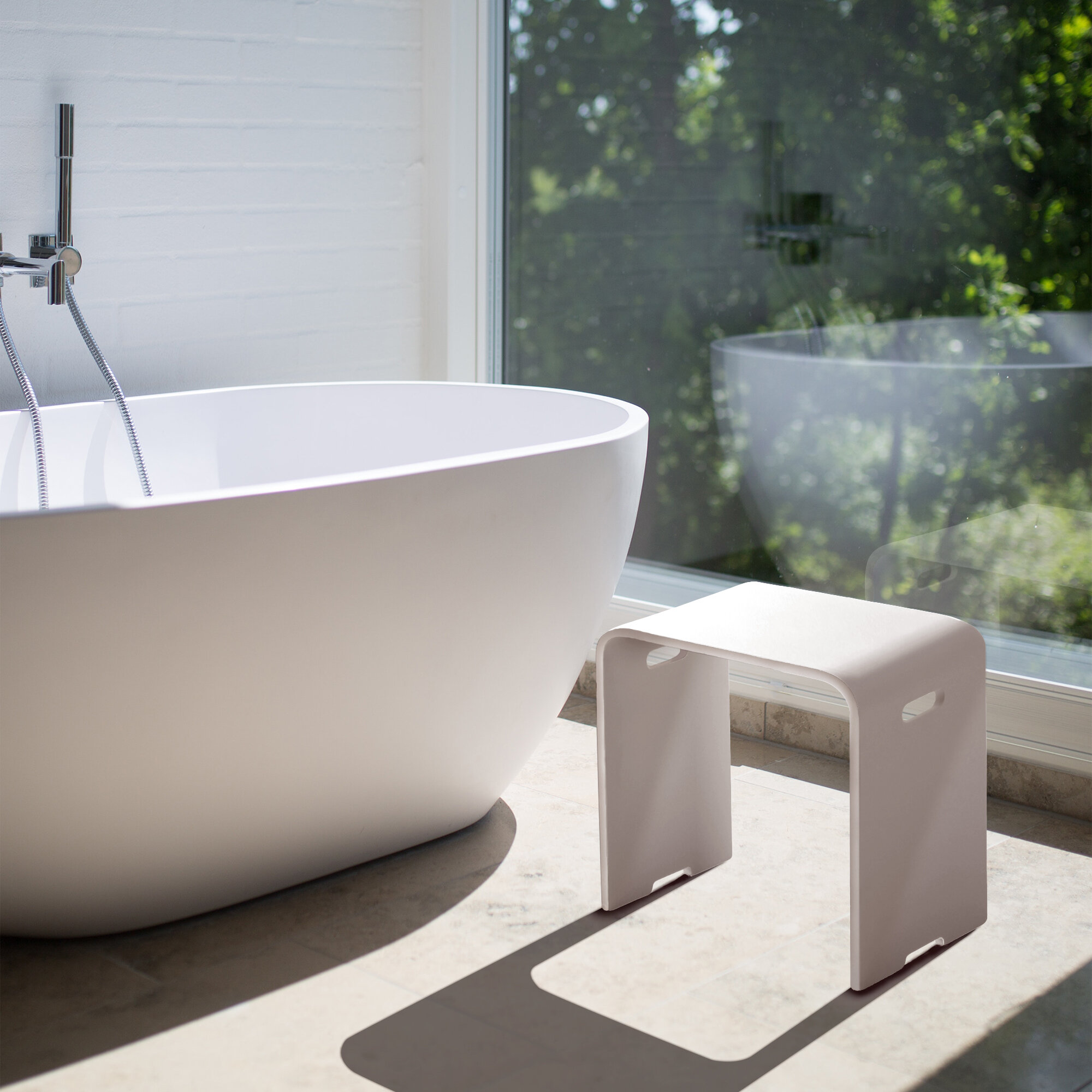 bathroom bathtub stool