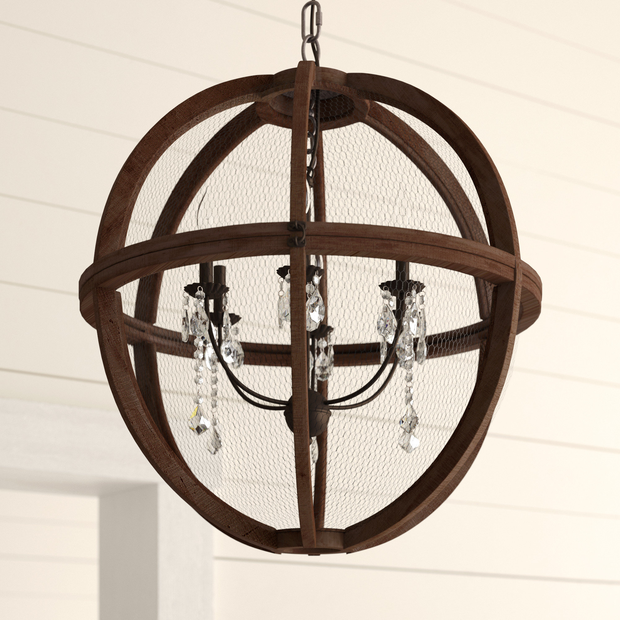 Filipe 3 Light Unique Statement Globe Chandelier Filipe 3 Light Unique Statement Globe Chandelier