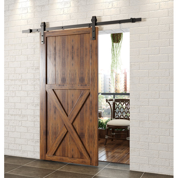 Homacer Classic Standard Single Barn Door Hardware Kit Homacer Classic Standard Single Barn Door Hardware Kit