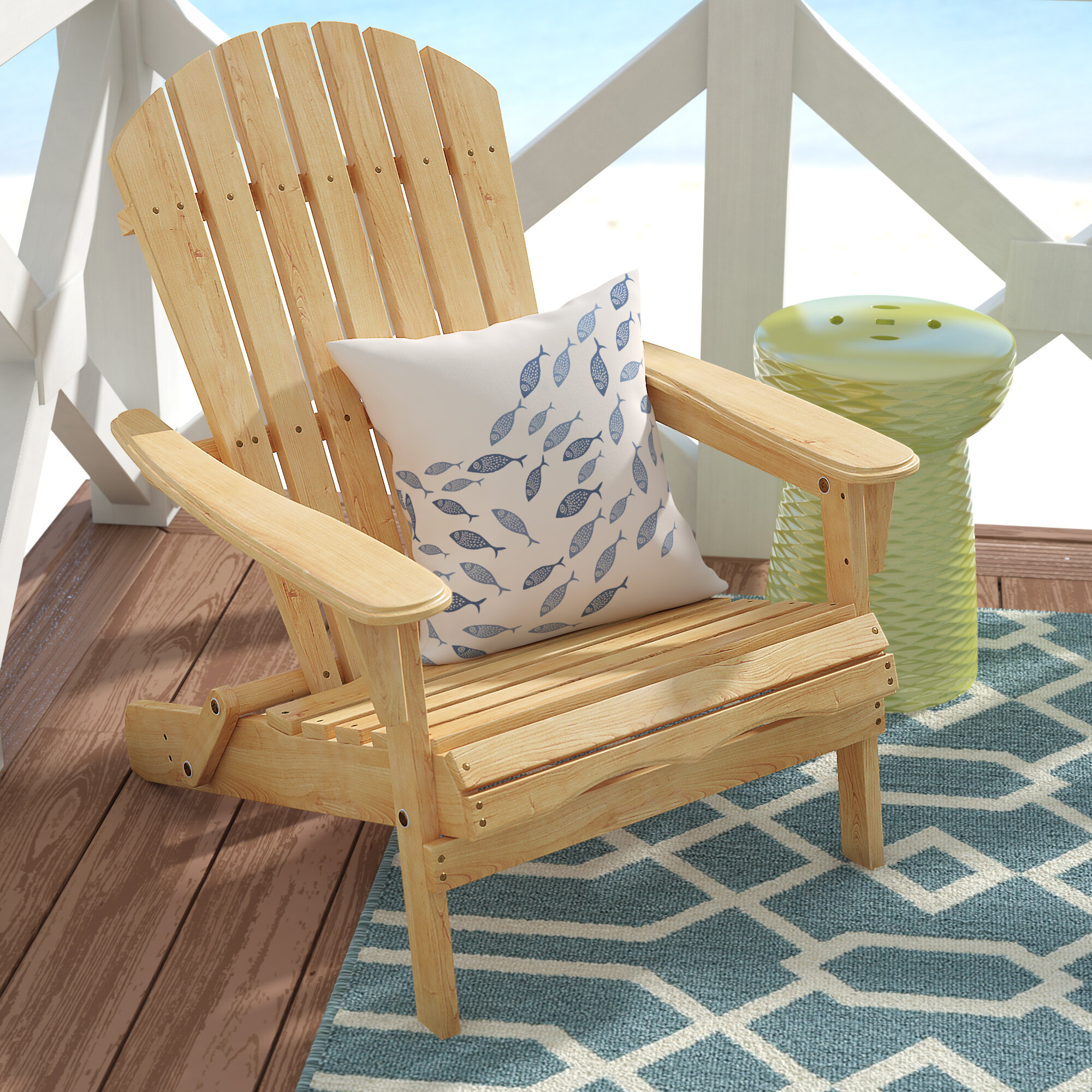 bare wood adirondack chairs