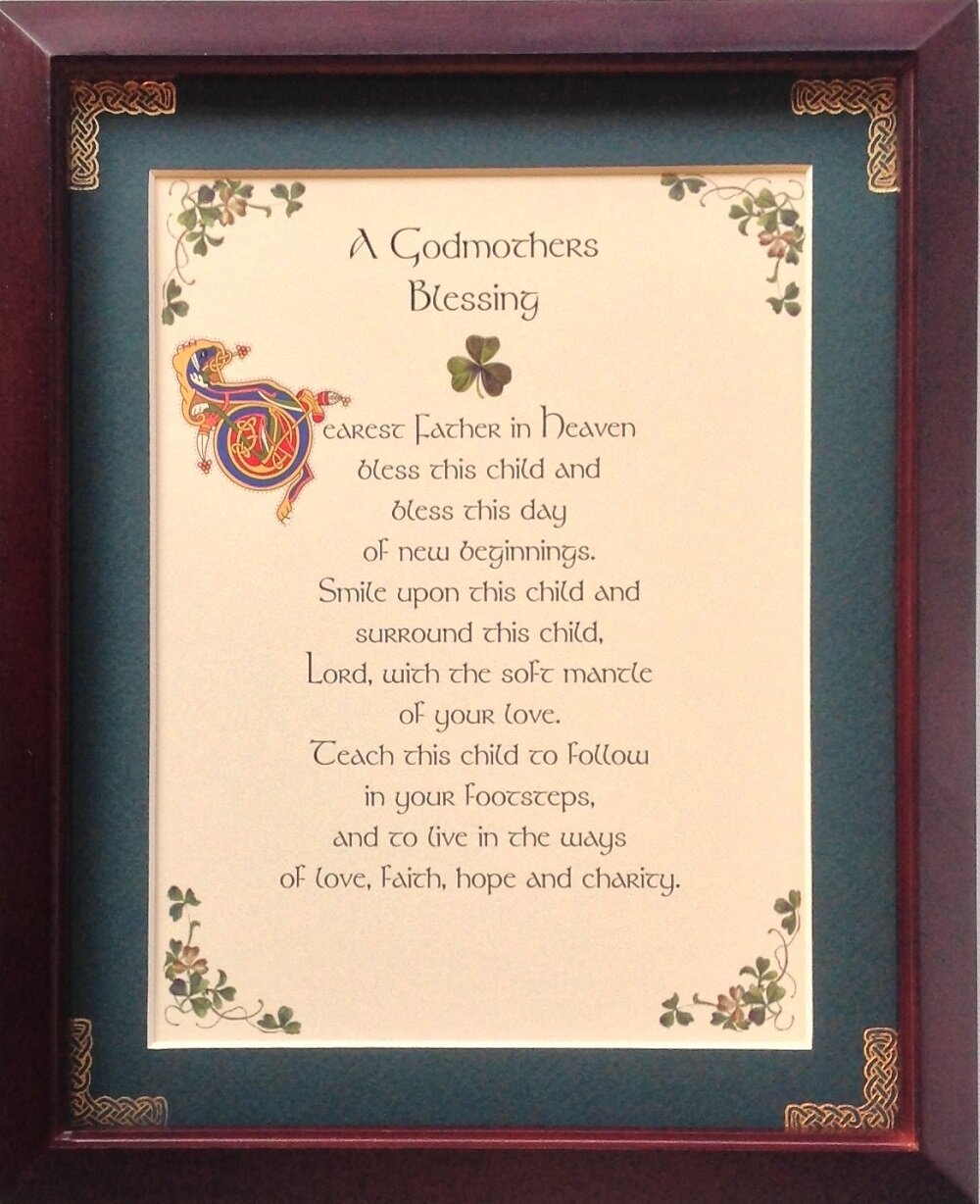 Peter Townsend's Irish Collection Godmother's Prayer Blessing - Picture ...