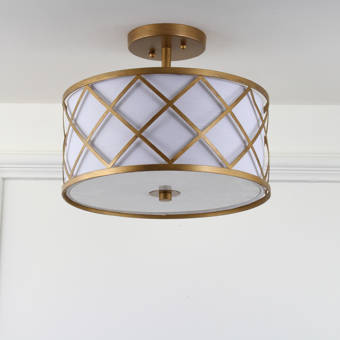 Orren Ellis Mokena 5 Light 5 Cluster Square Flush Mount Wayfair