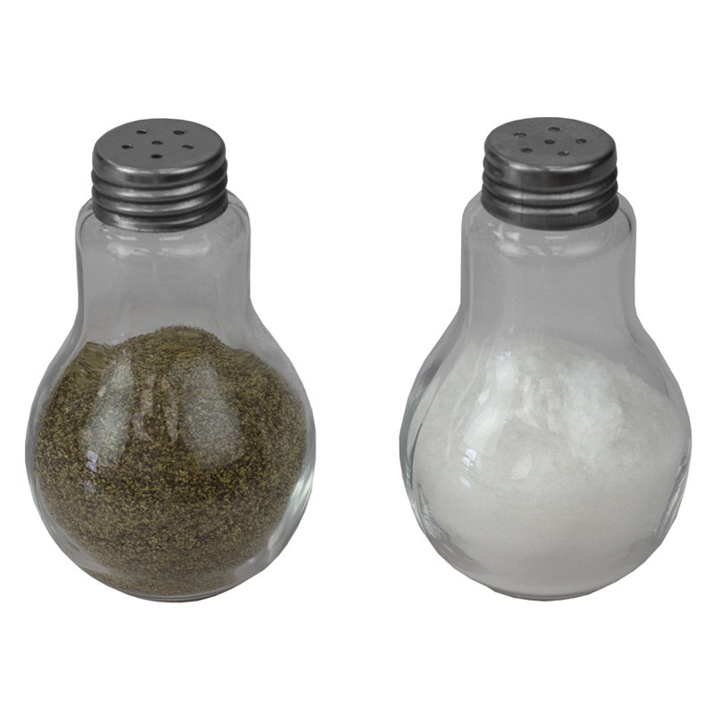 Hds Trading Corp Bulb Shape Salt And Pepper Shaker Set Wayfair