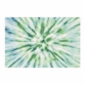 Nika Martinez Spring Tie Dye Green/Blue Area Rug