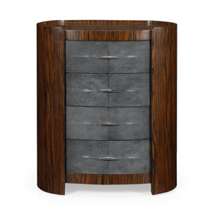 Go to store & view more images Oval 4 Drawer Bachelor's Chest by Jonathan Charles Fine Furniture