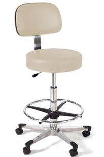Height Adjustable Lab Stool with Single Lever Release