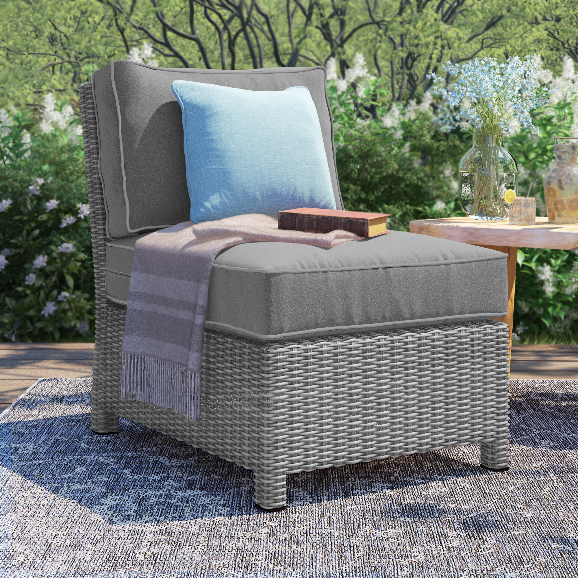 Birch Lane Lawson Patio Chair With Cushions Reviews Wayfair Birch Lane Lawson Patio Chair With Cushions Reviews Wayfair