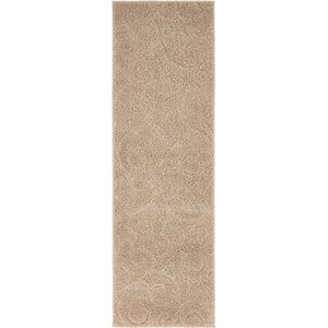 Bertram Floral Beige Area Rug