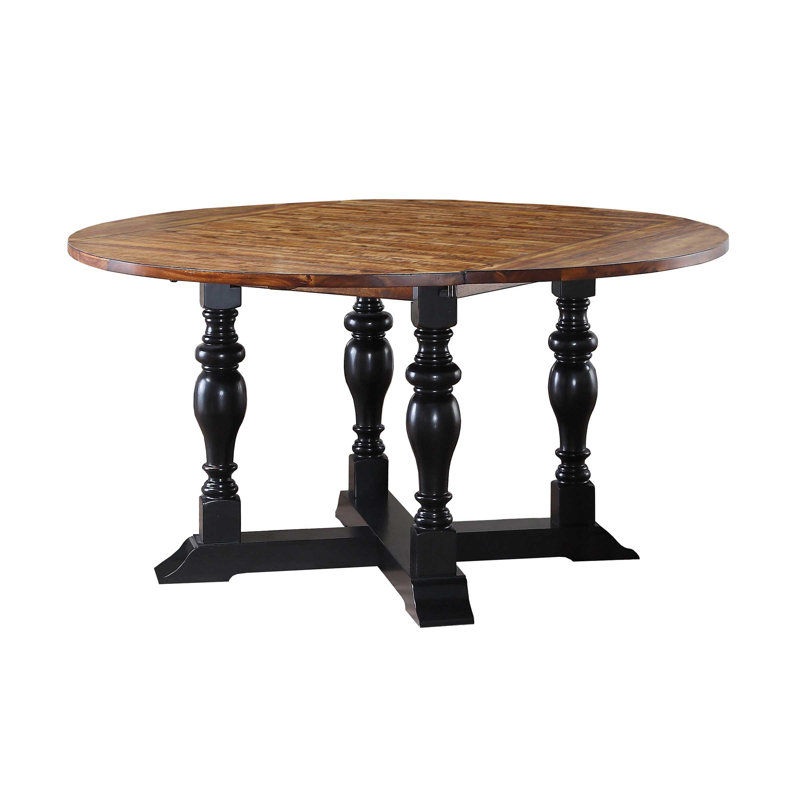 Darby Home Co Winger Round Extendable Dining Table Wayfair Winger Round Extendable Dining Table