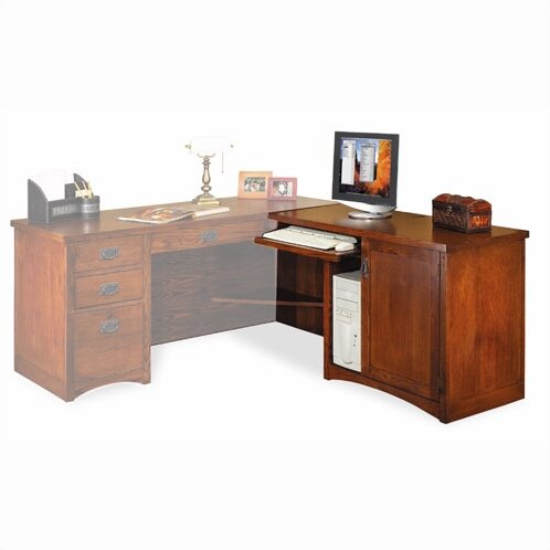 Millwood Pines Benno Solid Wood L Shape Executive Desk With Hutch