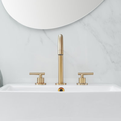 Widespread Bathroom Faucet 3 Hole, 2-handle 8 Inch Bathroom Sink Faucet with Drain Assembly