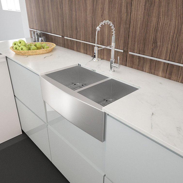 Phoebecat 36 Inch Kitchen Sink Stainless Steel 16 Gauge Apron ...