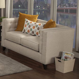 Go to store & view more images Brayden Studio Pesce Contemporary Flared Arm Loveseat