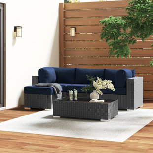 Go to store & view more images Tripp 5 Piece Sunbrella Sectional Set with Cushions by Brayden Studio