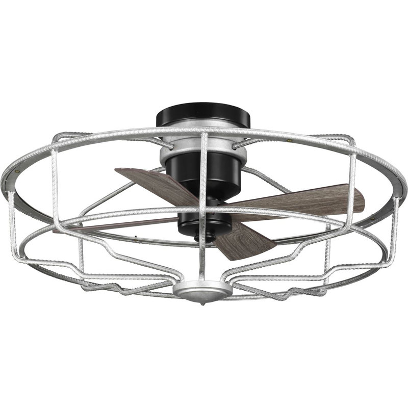 17 Stories 32.9" Milne 4 - Blade Caged Ceiling Fan | Wayfair