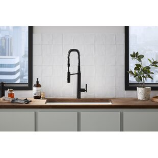 Black Kitchen Faucet With Stainless Sink quickview