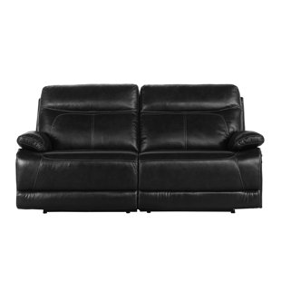 Go to store & view more images Red Barrel Studio Roesch Leather Reclining Loveseat