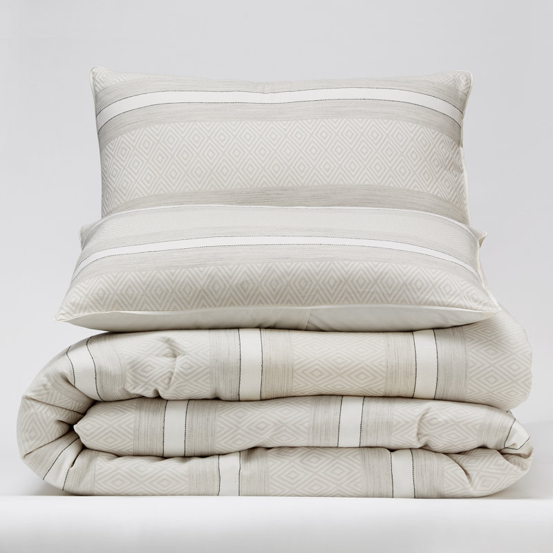 Sctl Natural Stripe Comforter Set Reviews Wayfair