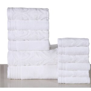 Jacquard 12 Piece Towel Set