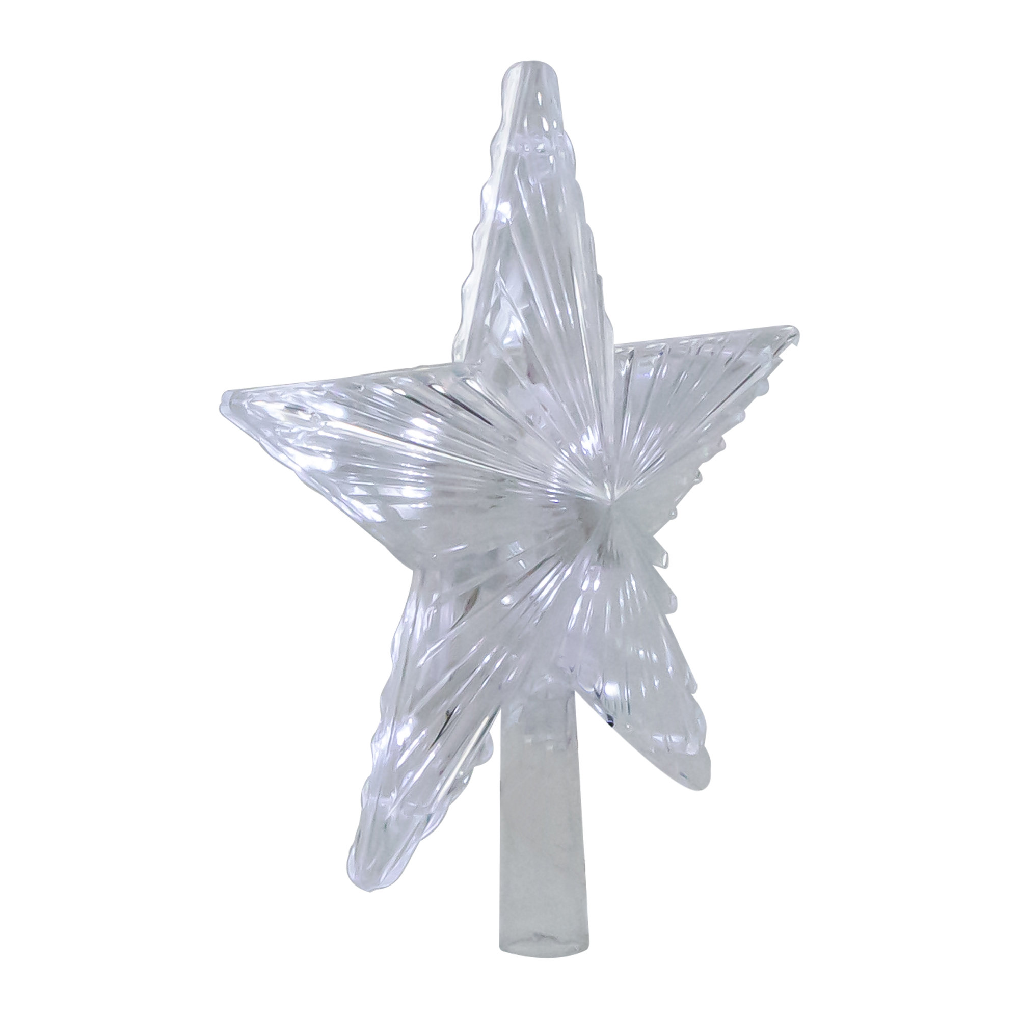 Northlight 8.5" LED Lighted Clear 5 Point Star Christmas Tree