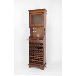 Go to store & view more images Alcott Hill Brower 30 Bottle Tabletop Wine Bar