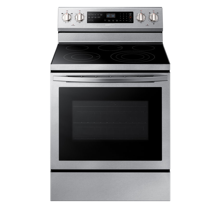 Samsung 30 5 9 Cu Ft Freestanding Electric Range With True Convection Reviews Wayfair