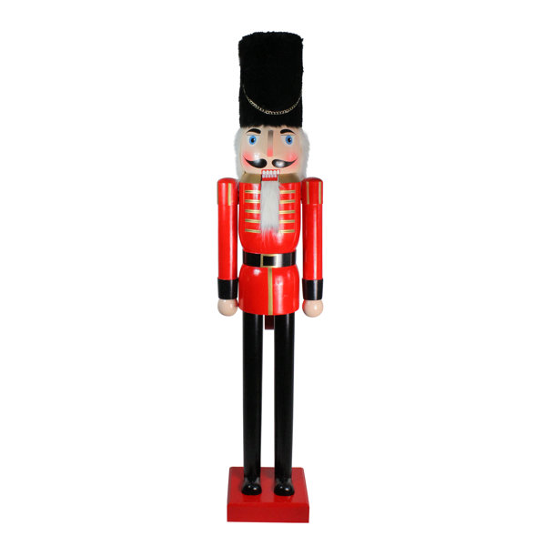 Northlight Giant Commercial Size Red And Black Wooden Christmas Nutcracker Soldier Wayfair