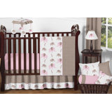 mosaic elephant and geometric 5 piece baby boy crib bedding sets