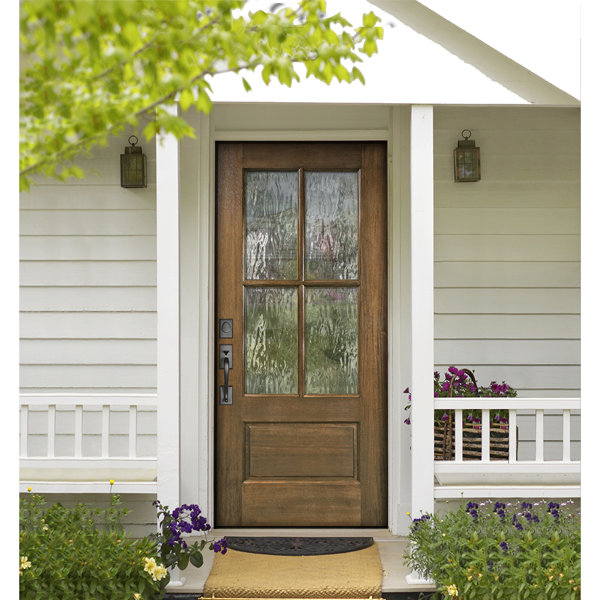 Knockety Ready To Install Mahogany Wood Slab Front Entry Door Wayfair
