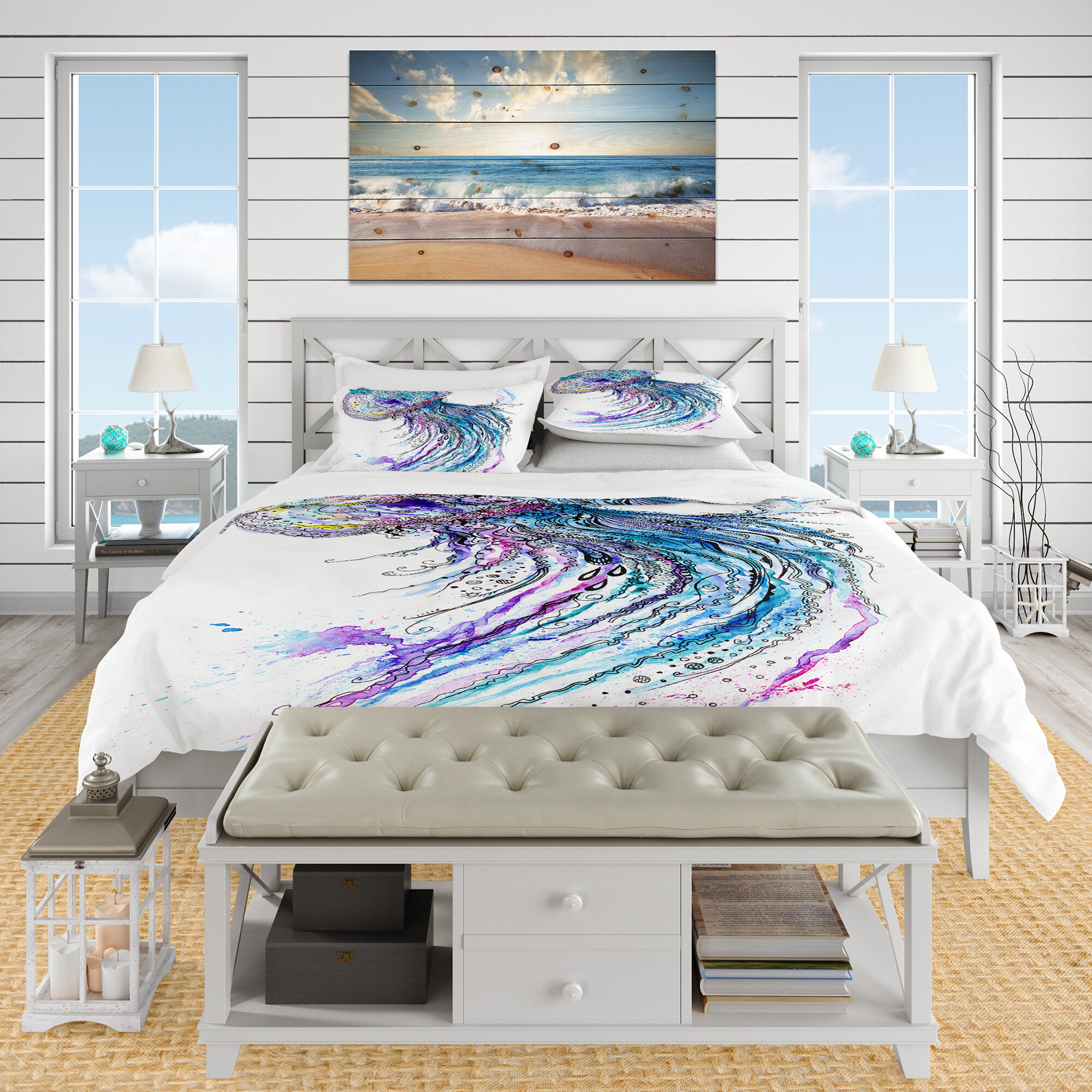 East Urban Home Tropical Duvet Cover Set Wayfair