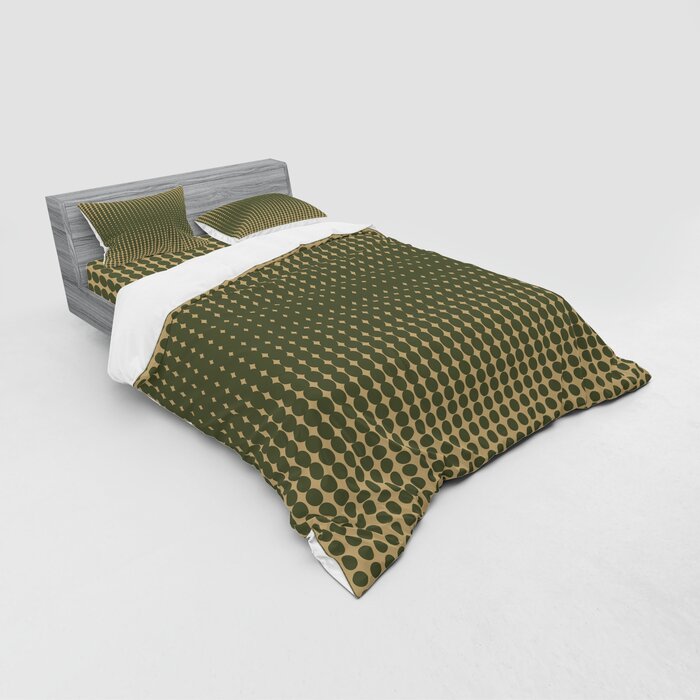 East Urban Home Olive Green Duvet Cover Set Wayfair