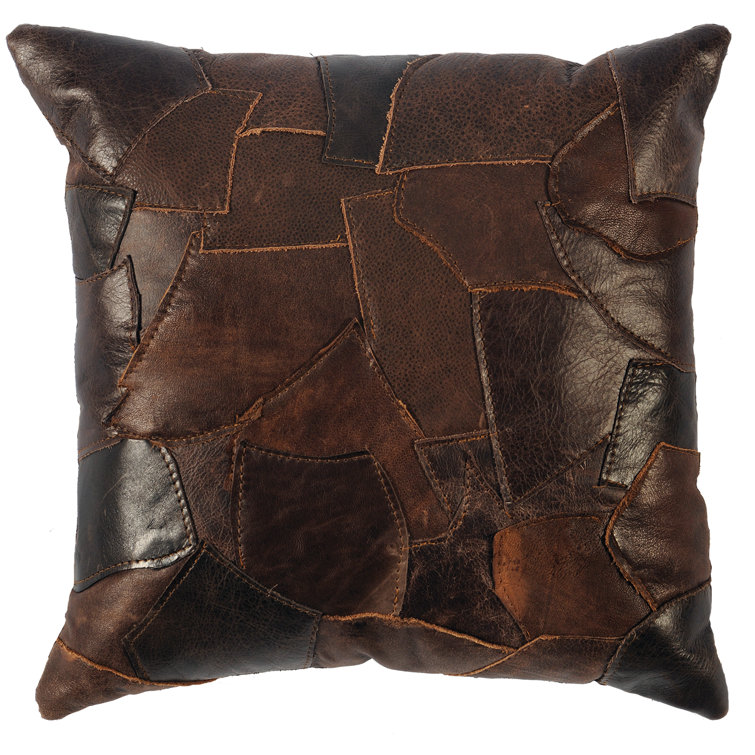 leather throw pillows