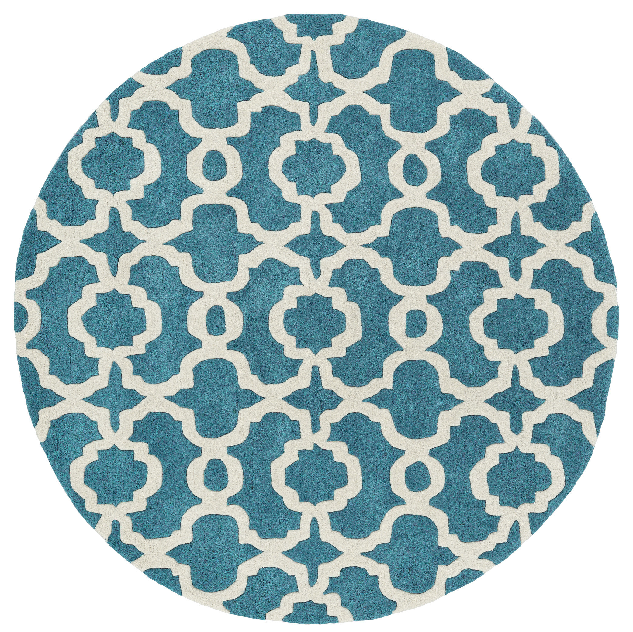 Ivy Bronx Molly Tufted Wool Teal Rug & Reviews Wayfair