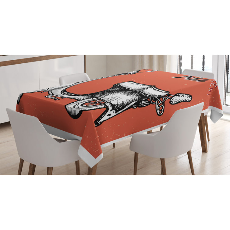 Ambesonne Vintage Tablecloth, Retro Scooter Sign For Bike Bicycle Rent  Classic Grunge Illustration Artwork, Rectangular Table Cover For Dining  Room ...