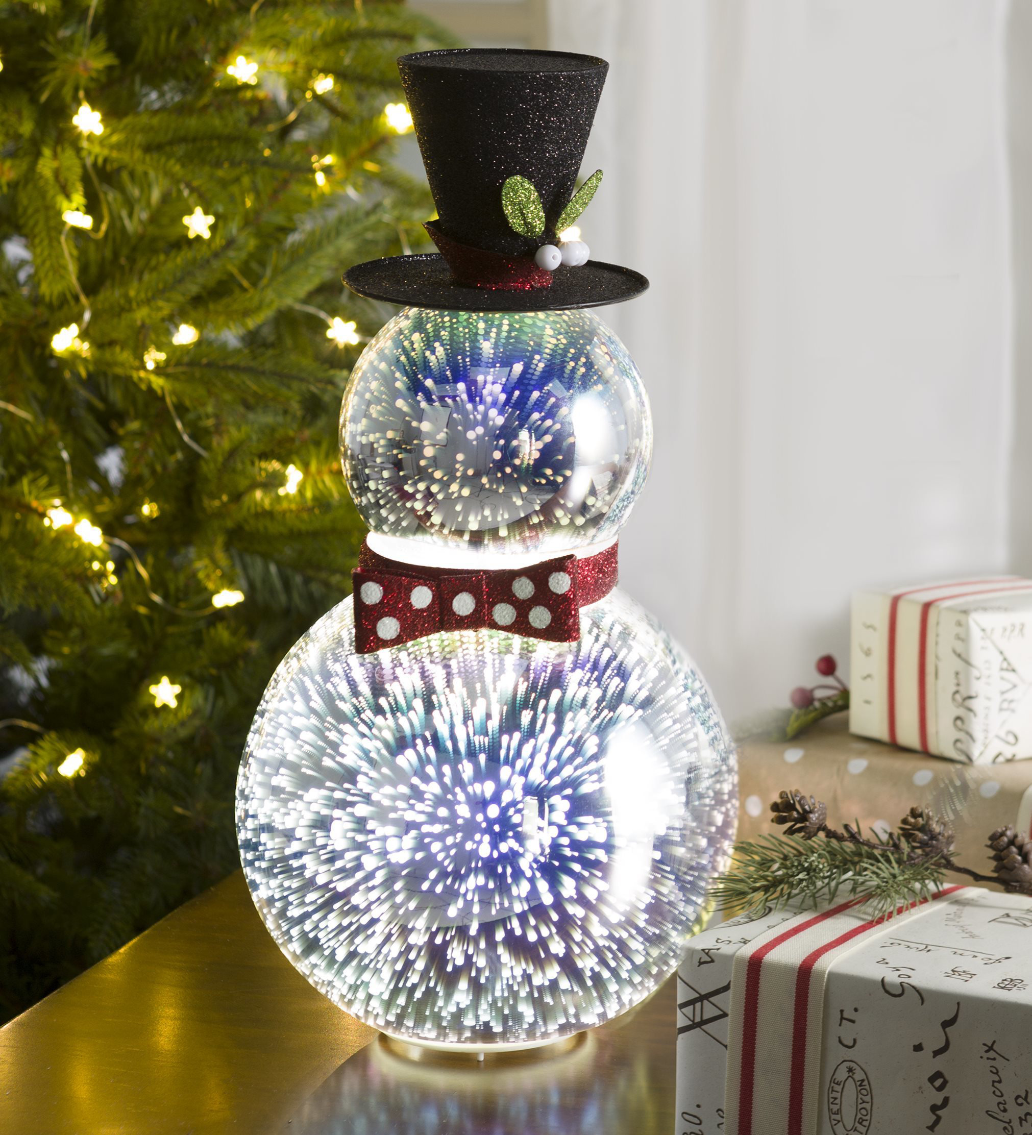 Plow Hearth Snowman With 3d Light Effects Reviews Wayfair