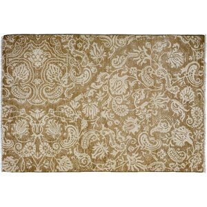 One-of-a-Kind Oushak Hand-Knotted Beige Area Rug